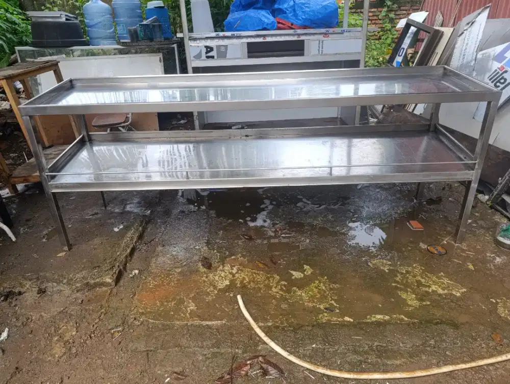 Jual meja stainless second, P 2 meter, Lok Pamulang Barat, Tangsel