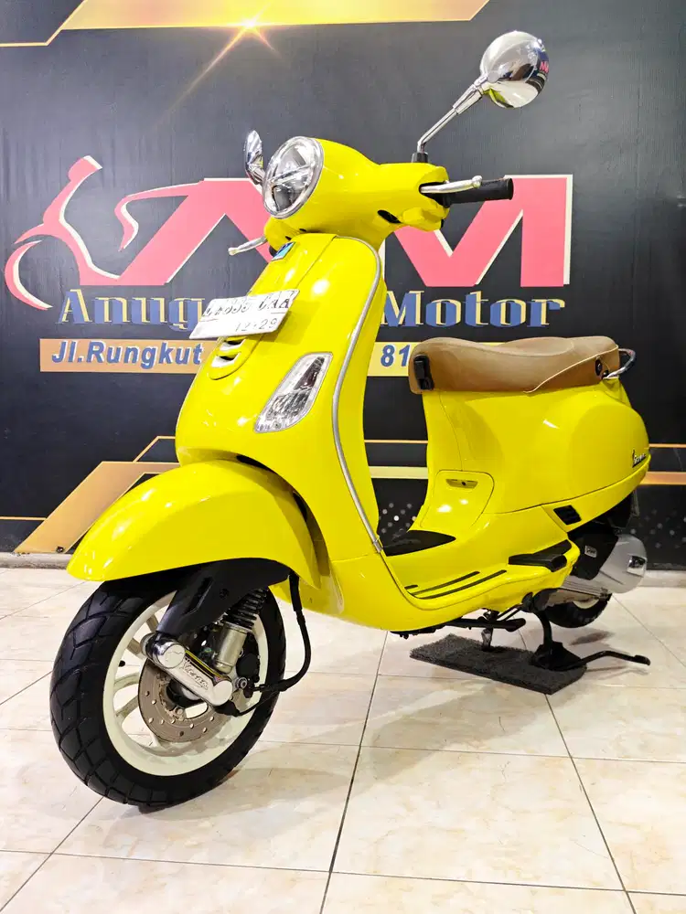 Piaggio LX125 I-get 2024 low Km yellow sole .Anugerah motor rungkut