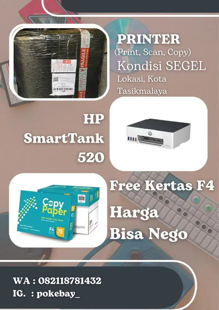 HP Smart Tank 520(Print, Scan, Copy)