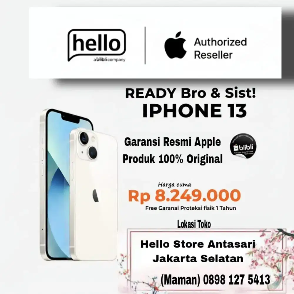 Apple Iphone 13 New Garansi Resmi
