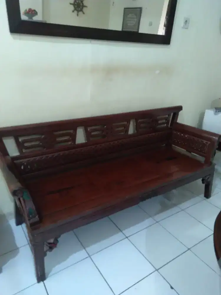 Kursi Bangku Panjang Jati