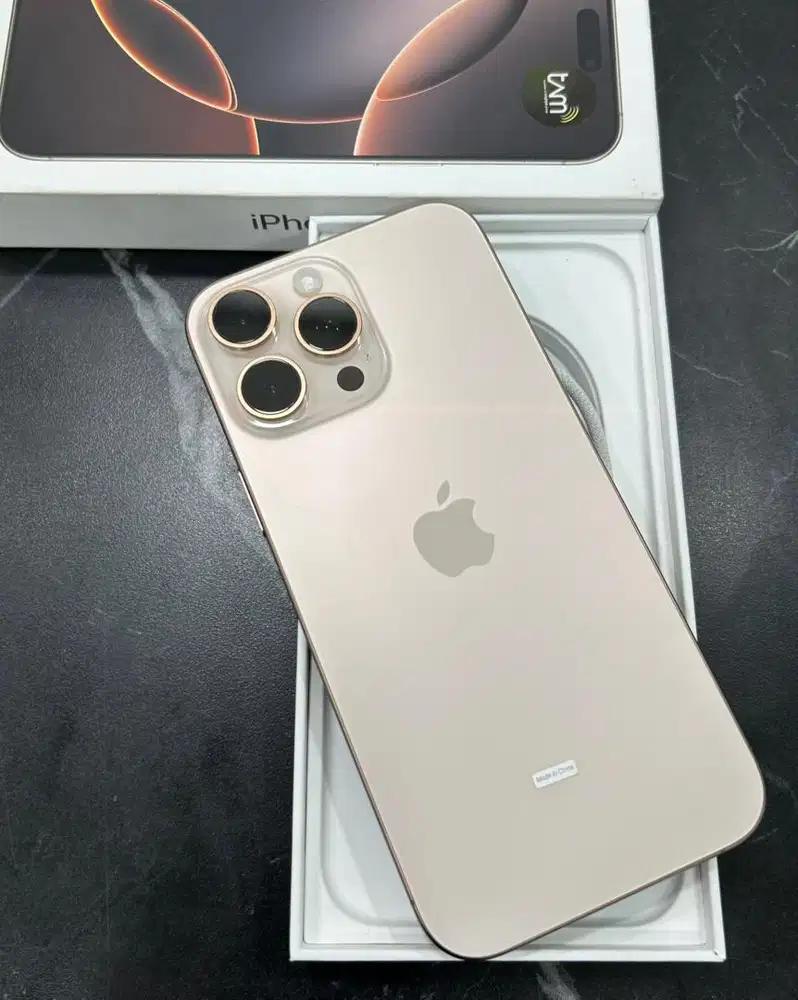 Iphone 16 Pro Max 256gb Ibox masih garansi mulus fullset nominus