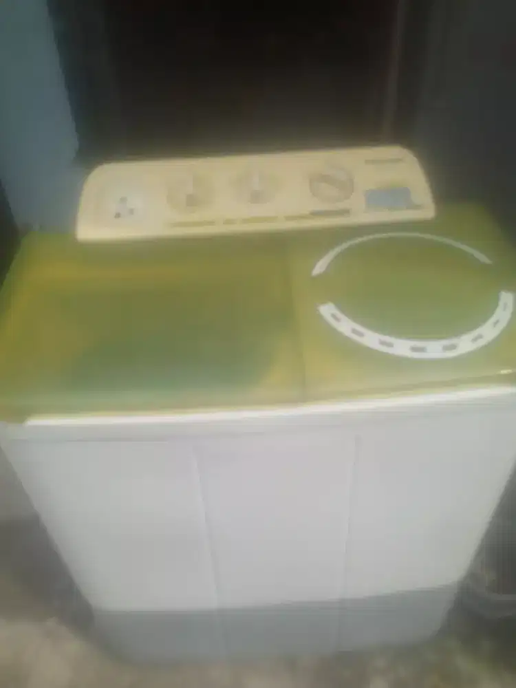 Mesin cuci 2 tabung panasonic 7,5 kg normal siap pakai nego tipis