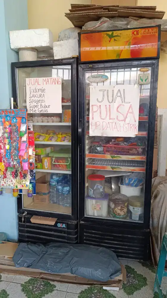 MURAH SHOWCASE 1+1 Pintu GEA Daimitsu 2 barang 2 pintu harga murah