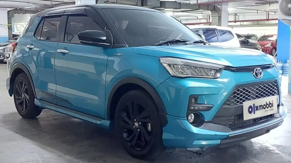 TDP 10JT Toyota Raize 1.0 T GR SPORT TSS One Tone Bensin-AT Biru 2021