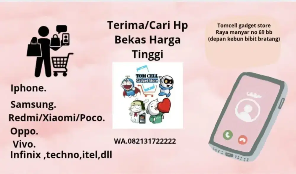 Cari hp bekas harga tinggi all tipe