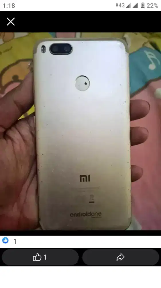 jual xiaomi redmi a1 ram 4/64 minus lcd rengat yg lain aman