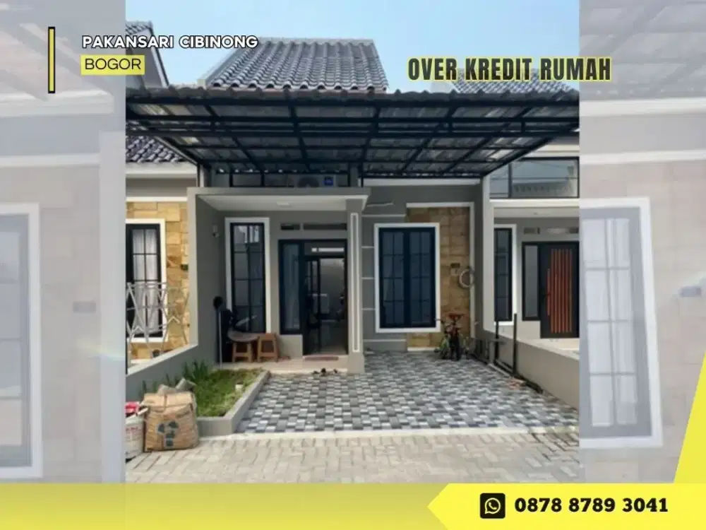 Over Kredit Rumah 89JT di Pakansari Cibinong Bogor dkt Stasiun KA
