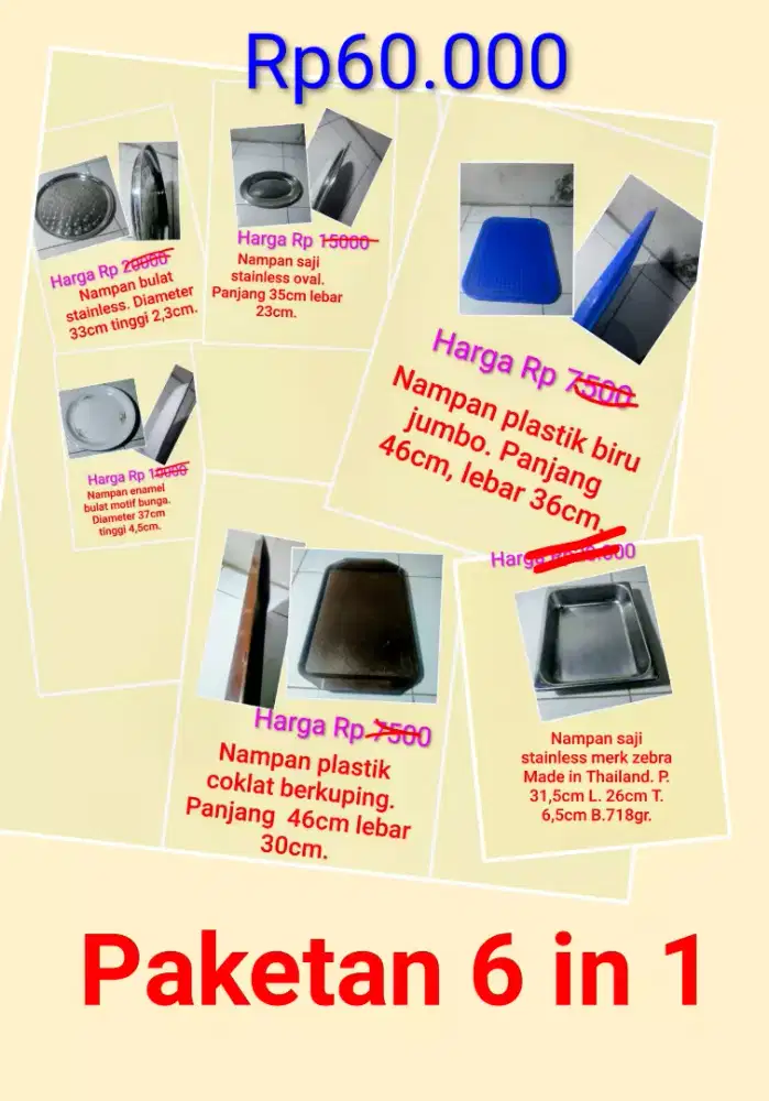 NAMPAN ANEKA PAKETAN 6 in 1