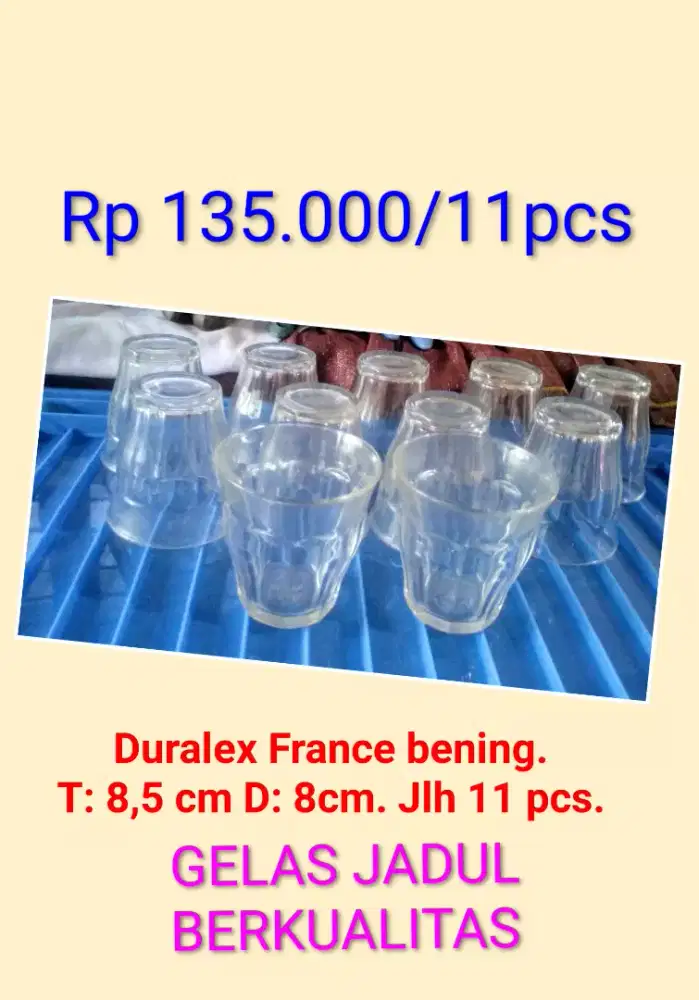 GELAS DURALEX BENING Jadul Made in France