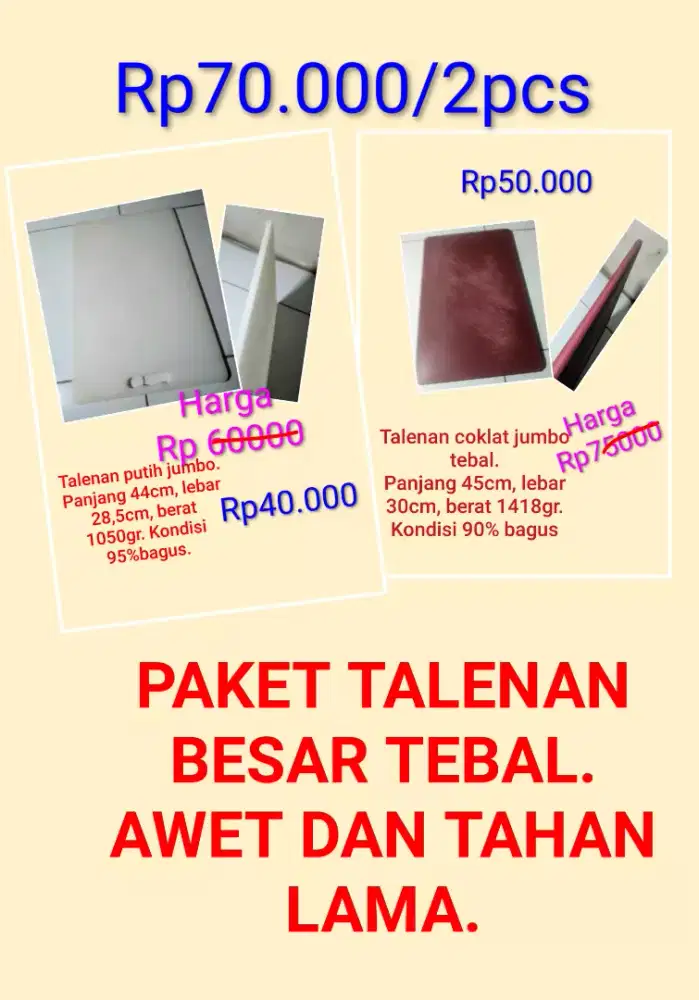 TALENAN PUTIH DAN COKLAT paketan
