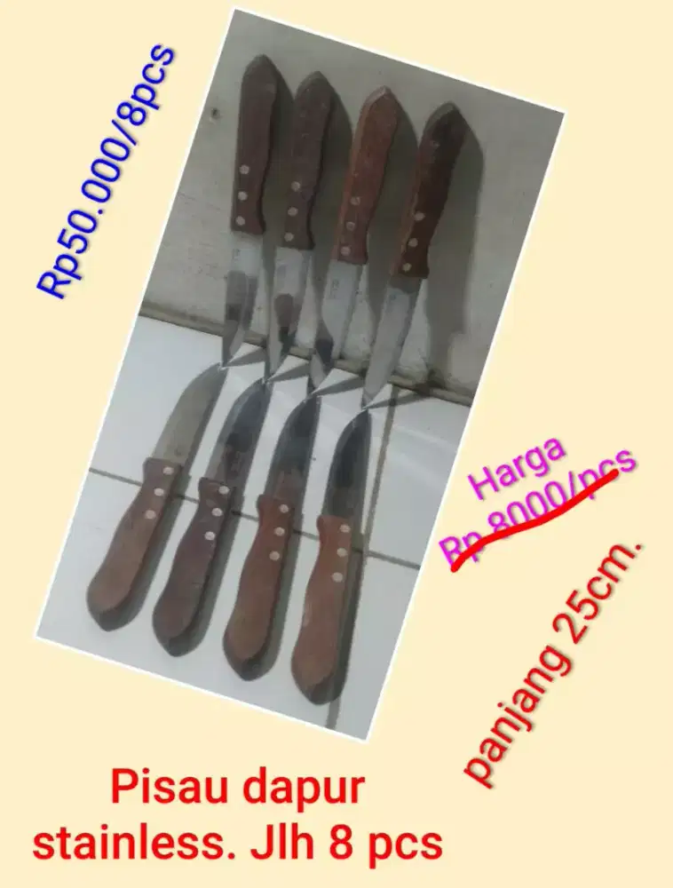 PISAU DAPUR STAINLESS paketan