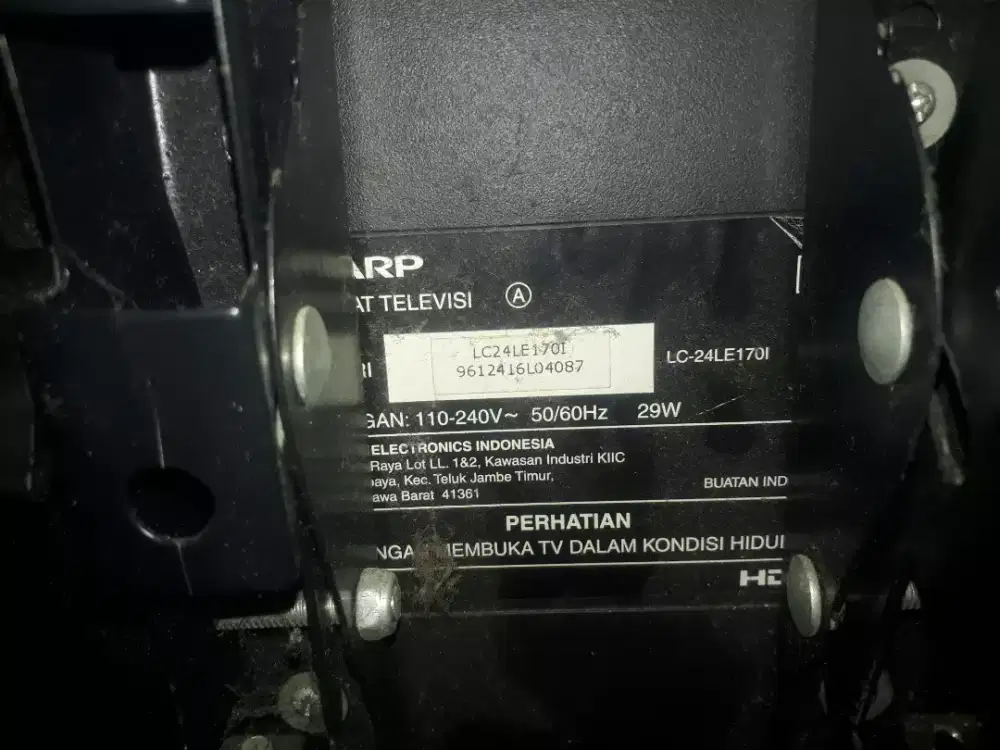 Jual tv led merek sharp 24inch.hdmi.stb .antena