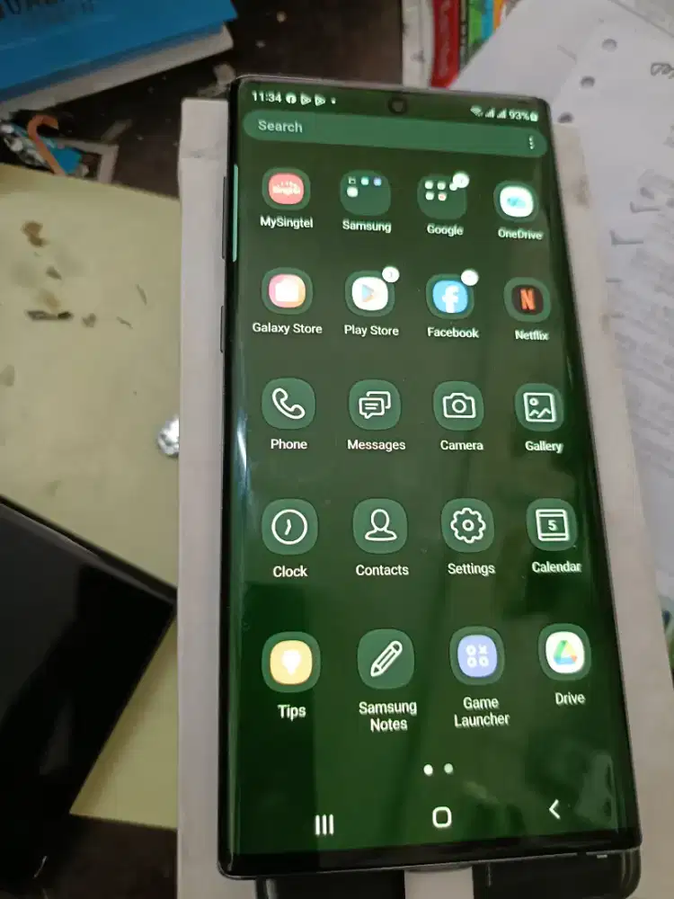 Murah hp Samsung Note 10 8/256 mulus cuma layar agak hijau