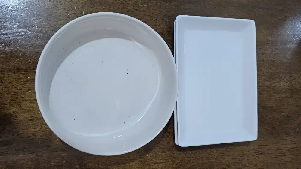 Piring dan mangkok 3 buah