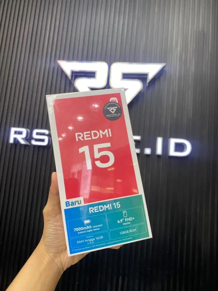 redmi 15 8/128gb new, garansi resmi/indonesia 1 tahun