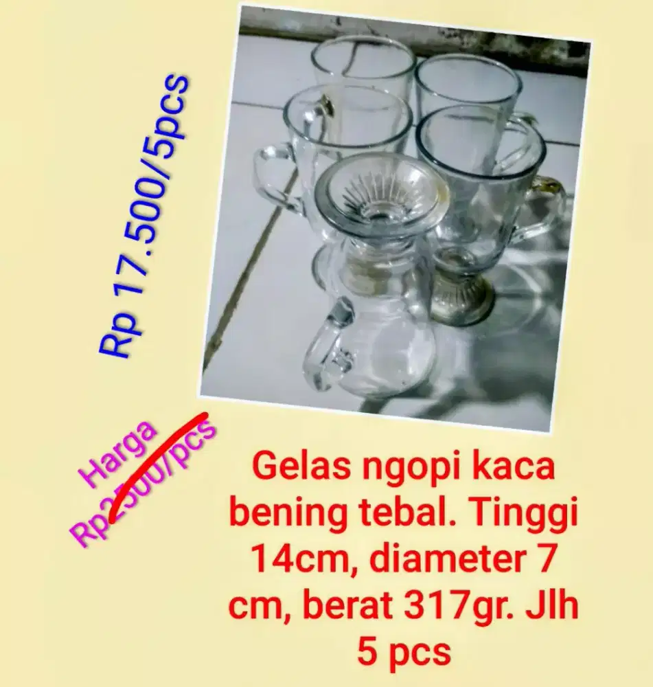 GELAS MINUM BENING TEBAL