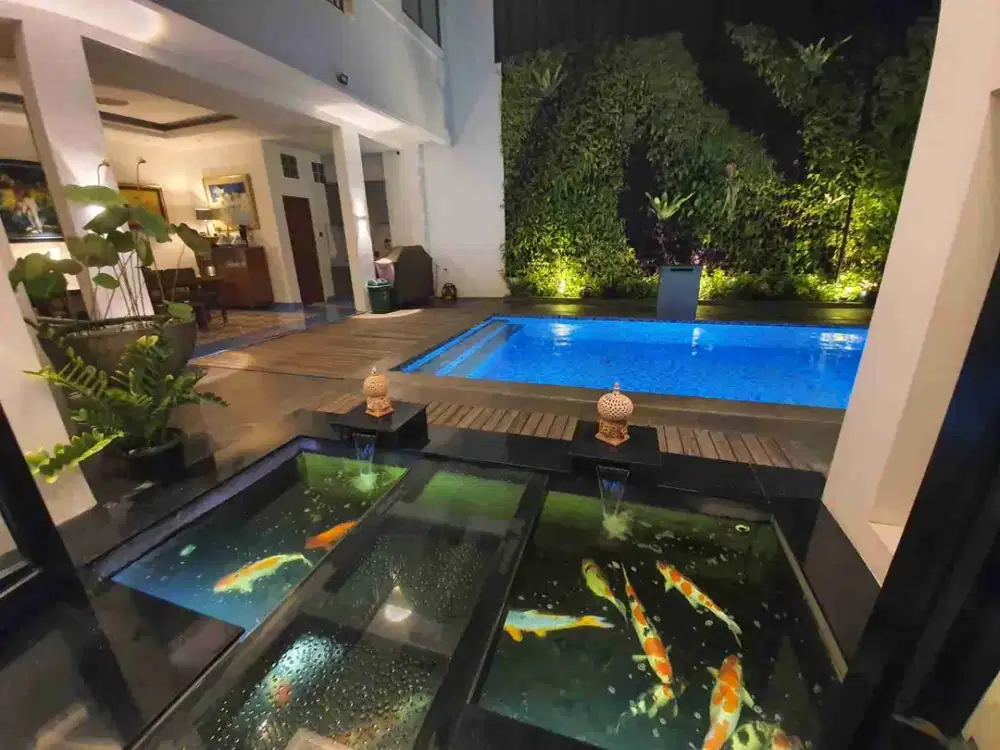 rumah mewah dengan kwalitas meterial no.1 area kemang bebas banjir