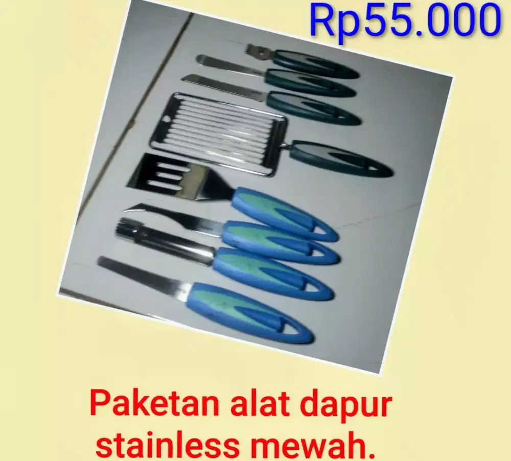 PAKETAN ALAT DAPUR STAINLESS MEWAH