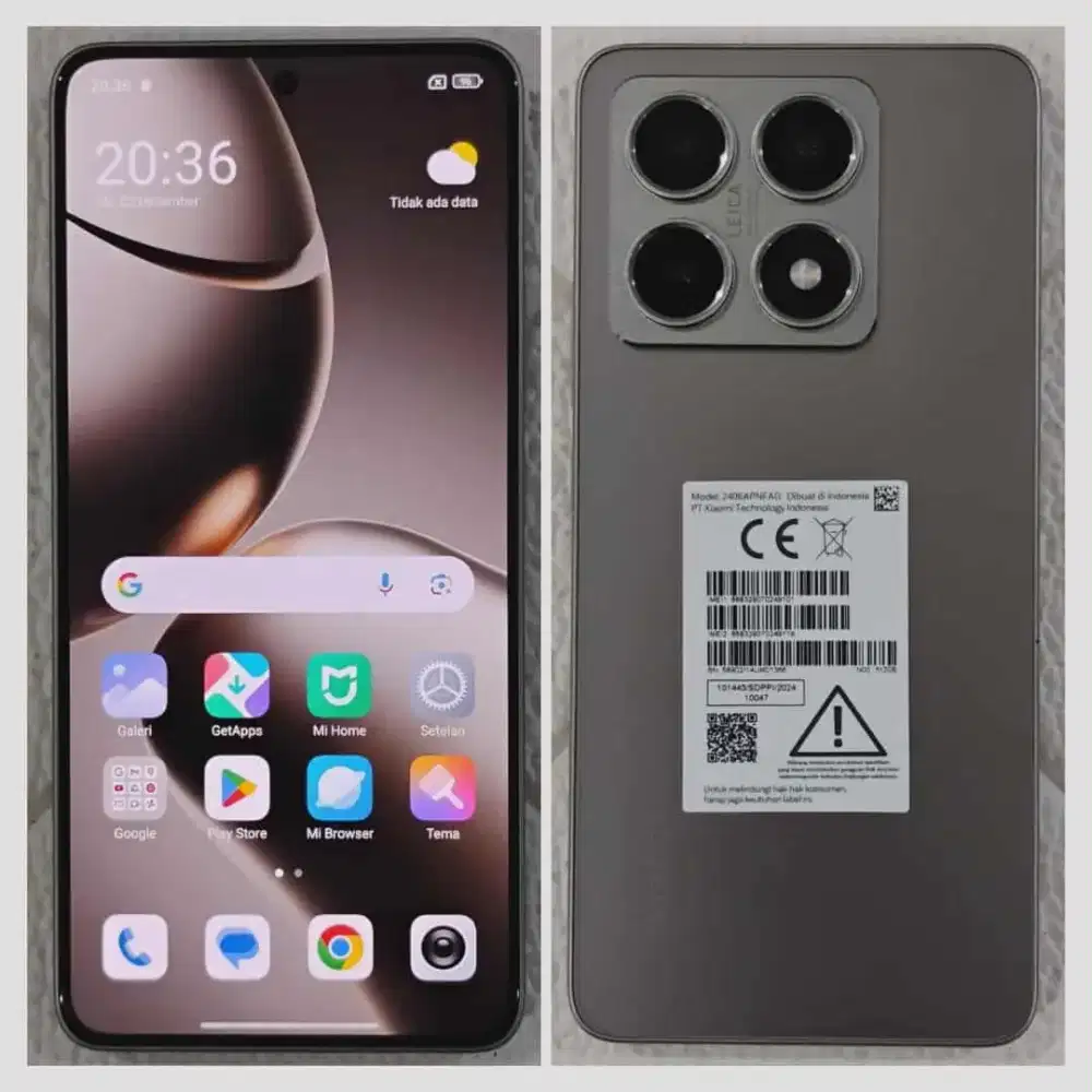 XIAOMI 14T RAM 12/512 FULLSET SUPER MULUS NO MINUS