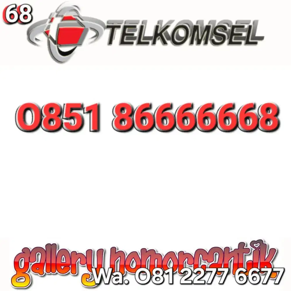 Nomor telkomsel 6666668