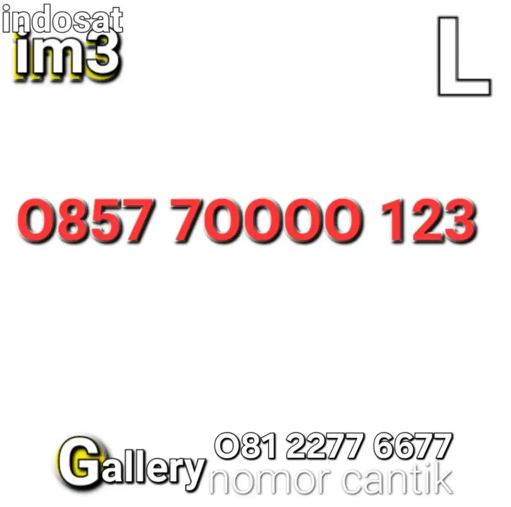 Nomor im3 OOO 123