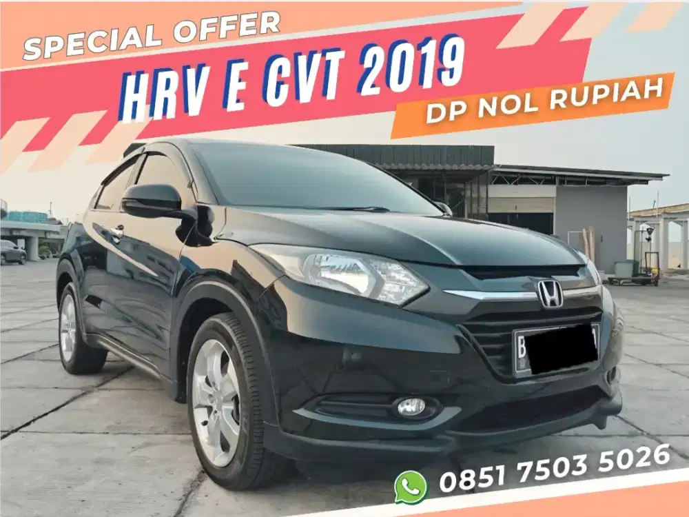 Dp. Rp. 0,- Dijual Cepat HRV E CVT AT Matic 2015 Hitam