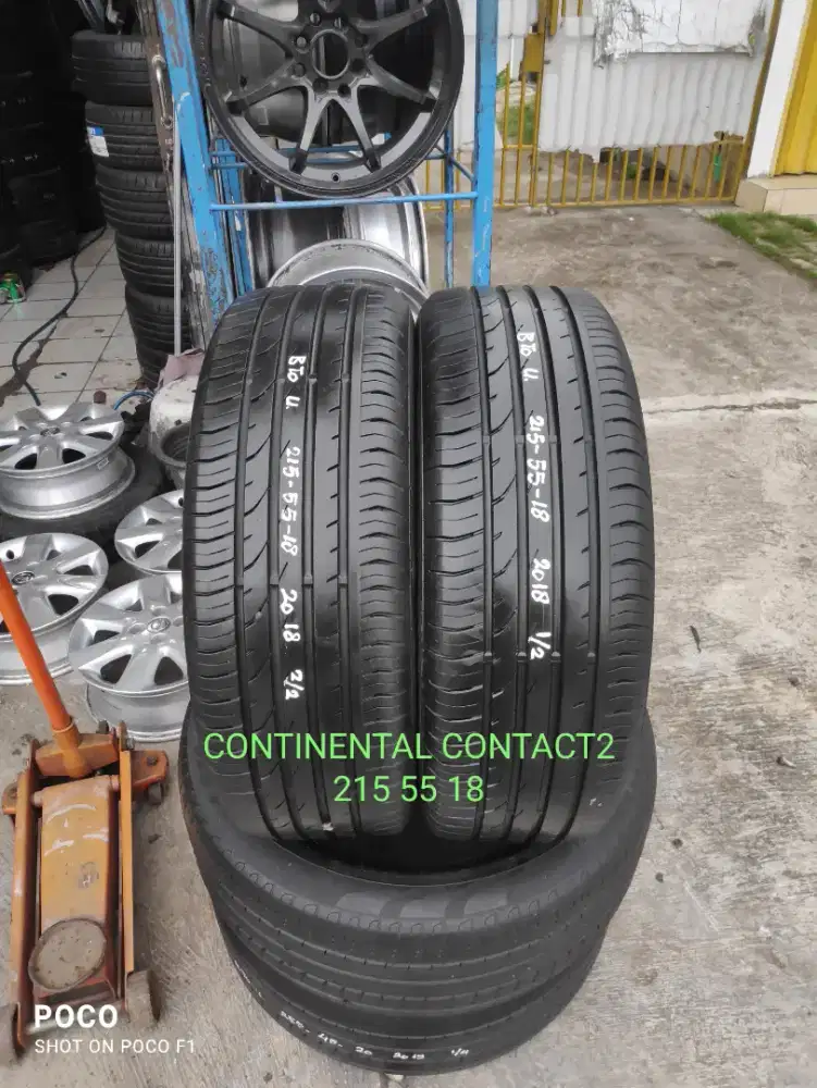 2 pcs CONTINENTAL CONTIPREMIUMCONTACT2 215_55_18 (2018)