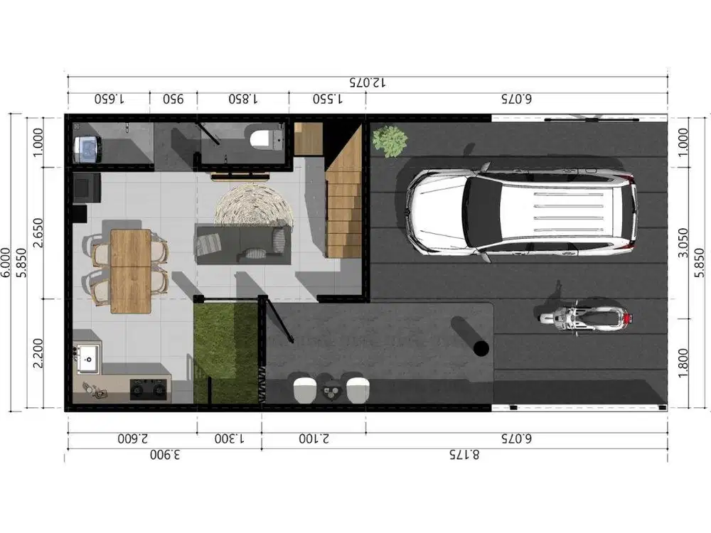 Rumah 2 Lantai Bandung Udara Sejuk