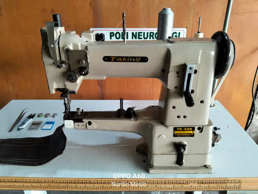 Mesin jahit kulit Cangklong Walkingfoot Taking TK-335 ORI komplit ok