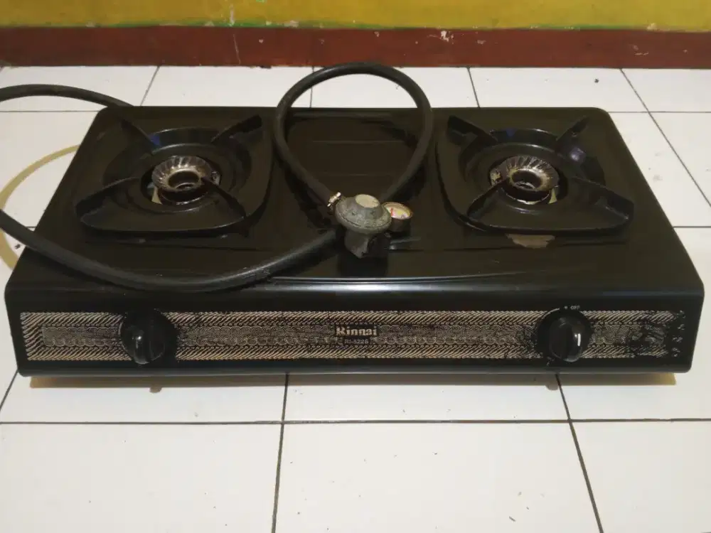 Kompor gas Rinnai 2 tungku + selang regulator