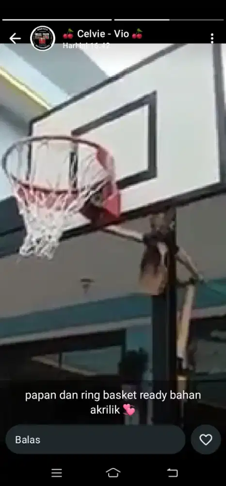 Ring Dan papan basket baru