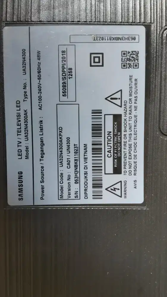 Dijual TV Samsung 32 inch Bekas Warna Error