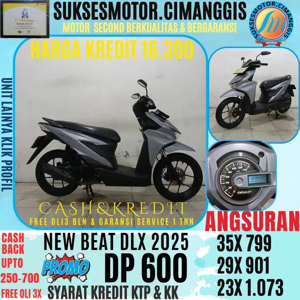 DP 600 NEW BEAT DLX CASHBACK UPTO 700 RIBUAN FREE OLI 3 BLN