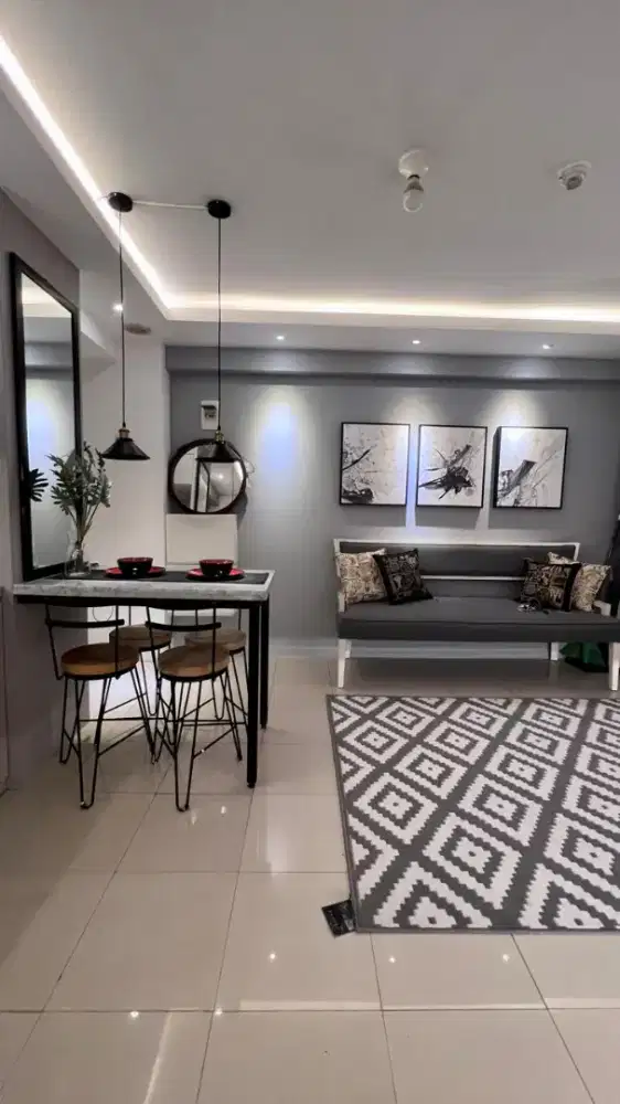 3 Bedroom Bagus Furnished Apartemen Bassura City Sewakan Free IPL