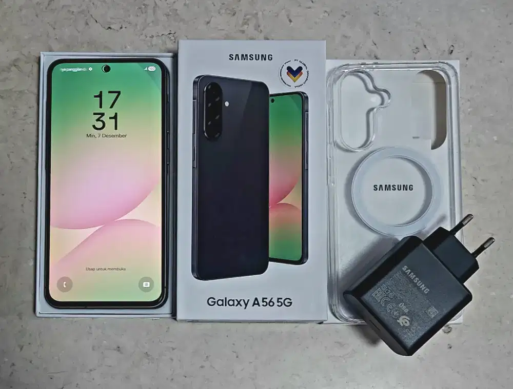 Samsung A56 5G Ram 12/256GB awesome graphite garansi on Fullset