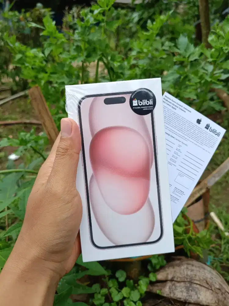 iPhone 15 PINK 256 GB BARU RESMI