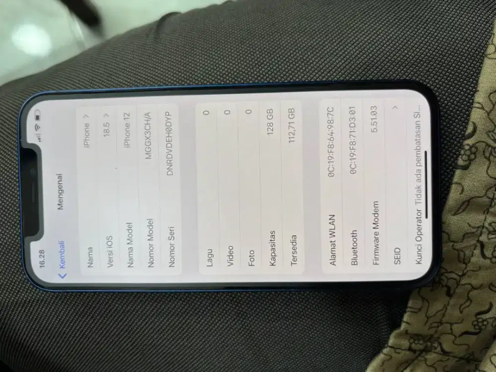 iPhone 12 128Gb Inter all operator UD lama msh bgus no minus BS TT