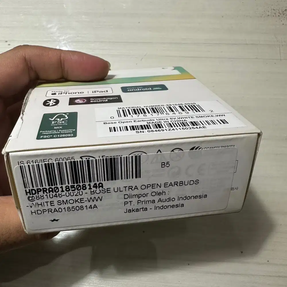 Bose Ultra Open Earbuds - White Smoke