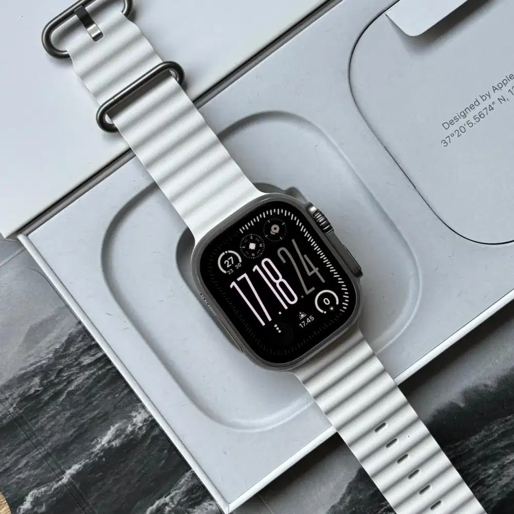 Apple Watch Ultra 49mm Gen 1 White Ocean Fullset Original iwatch