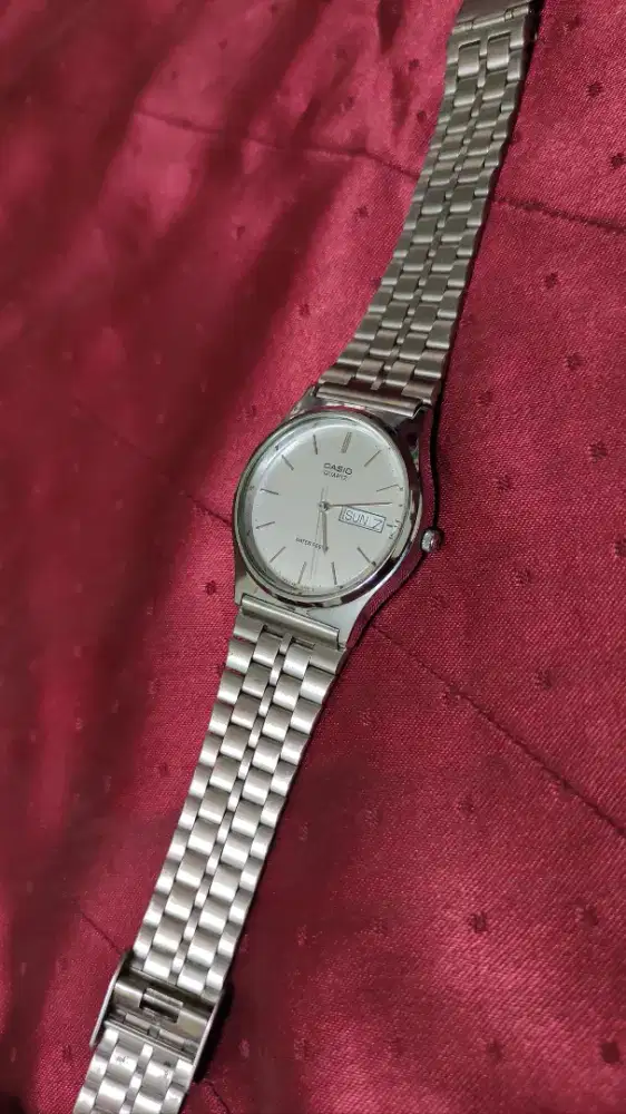 Jam Tangan Casio MQ 514 Silver Japan Vintage Original