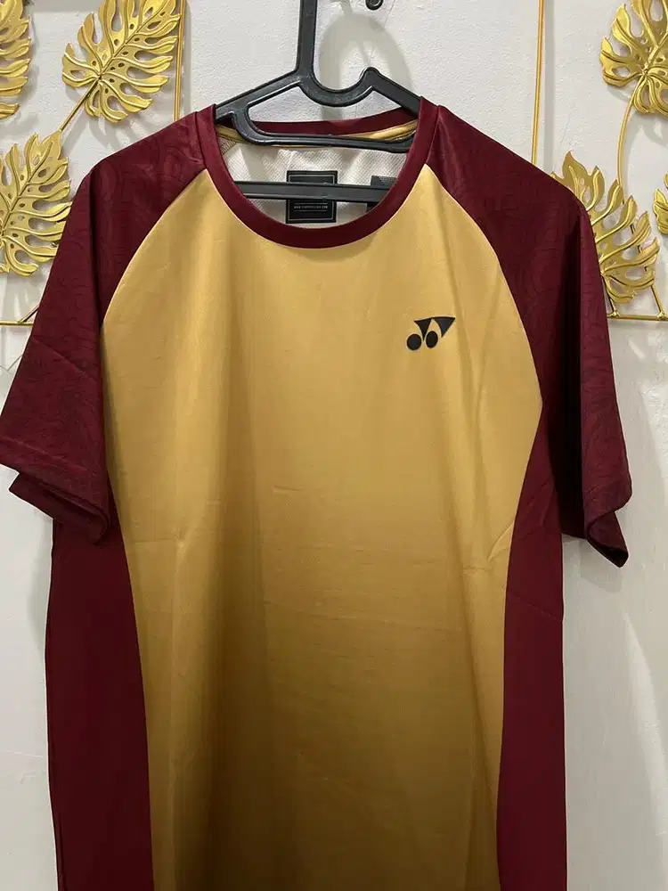 Jersey Yonex Original ( Size L ) Warna Gold Langka