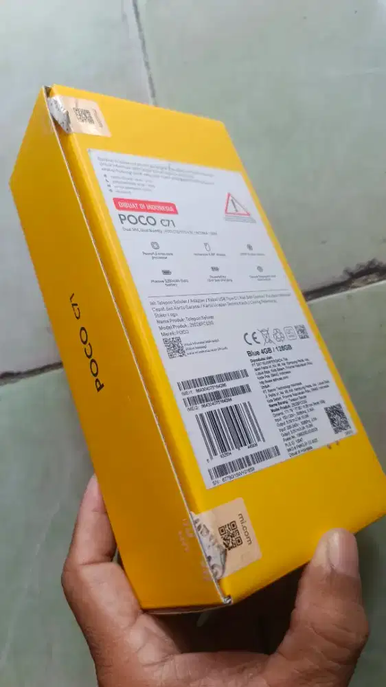 POCO C71 8/128 GB baru 1 bulan, mulus lengkap