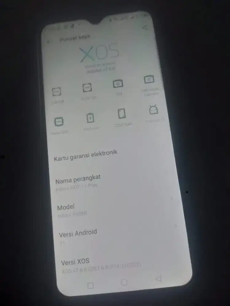 Hp Android Infinix Hot Play11 ram 3/32gb Batangan