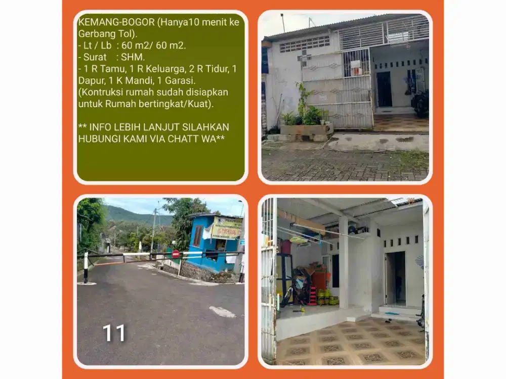 Rumah Komplek Jalan Lebar – Mobil 2 Lewat Lancar! - (Lokasi Kemang-Bogor).