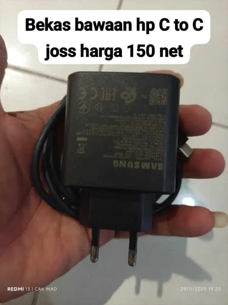 Cas bekas bawaan samsung C to C