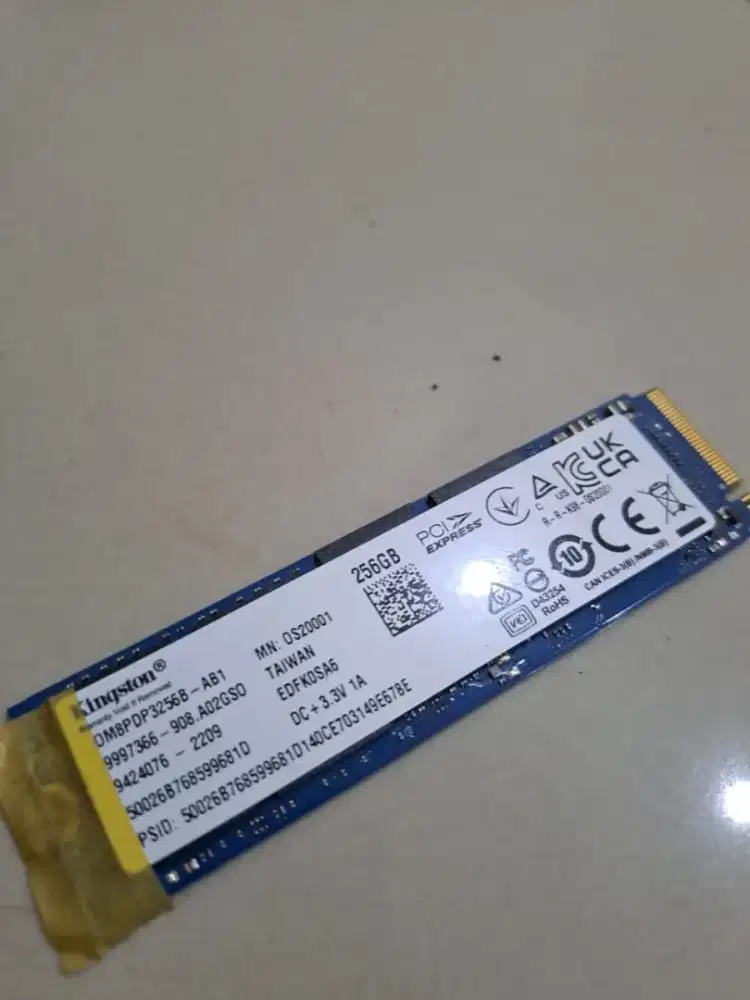 SSD Kingston 256GB cabutan normal
