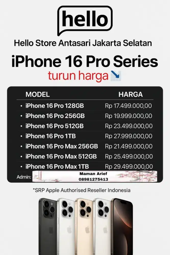 Iphone 16 Pro max Garansi Resmi by Blibli