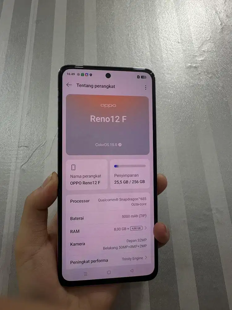 JUAL HP OPPO RENO 12f 4g