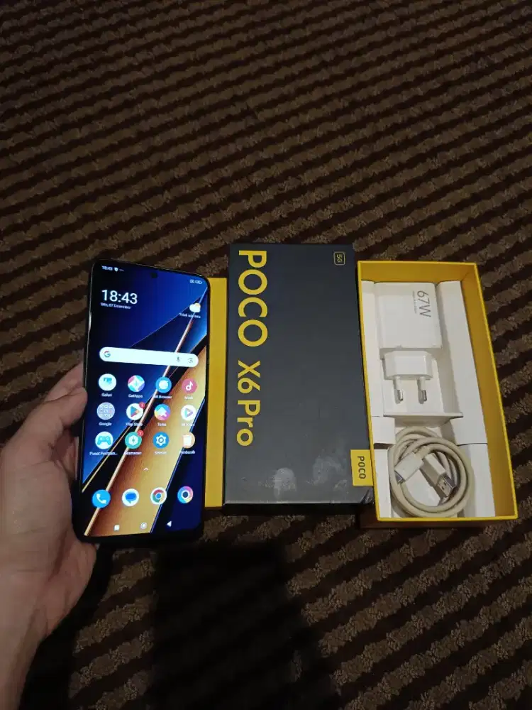 Xiaomi Poco X6 Pro 5G Ram 12/512GB Fullset Hitam